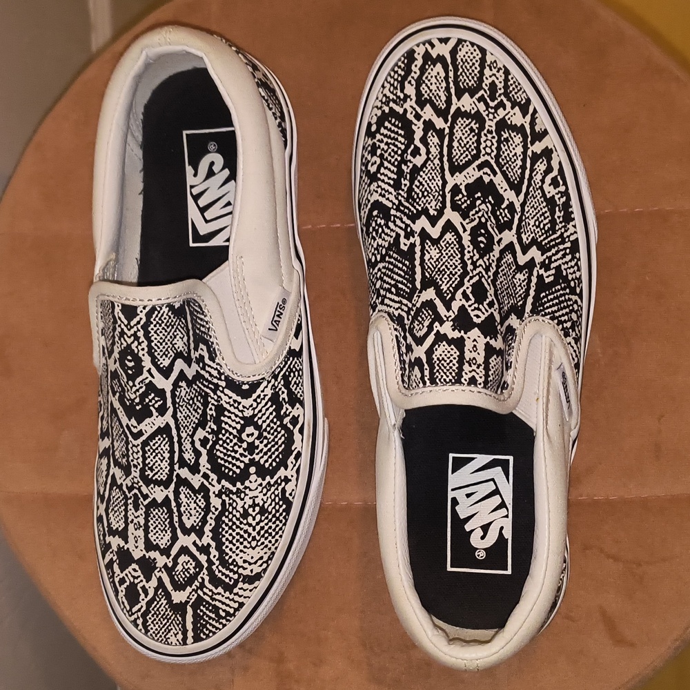 Vans Classic Slip-On Python Print Size 7 - image 4
